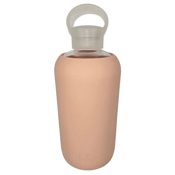 BKR 32oz GLASS WATER BOTTLE – LUXURY BPA-FREE W/ SMOOTH SILICONE SLEEVE (NAKED) - Picture 1 of 9